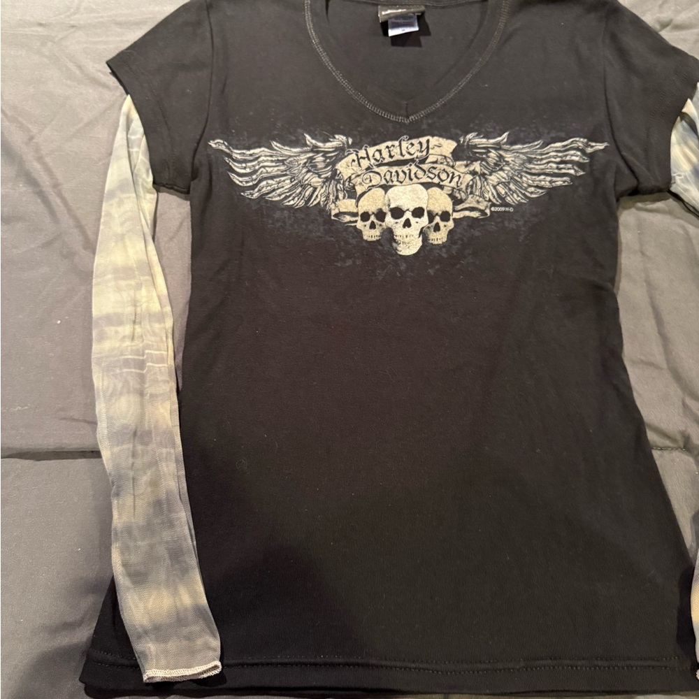 Harley Davidson Black Long Sleeve Shirt